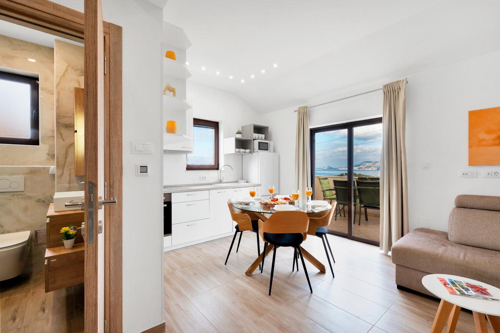 Penthouse With Panoramic View Lägenhet Cavtat Exteriör bild