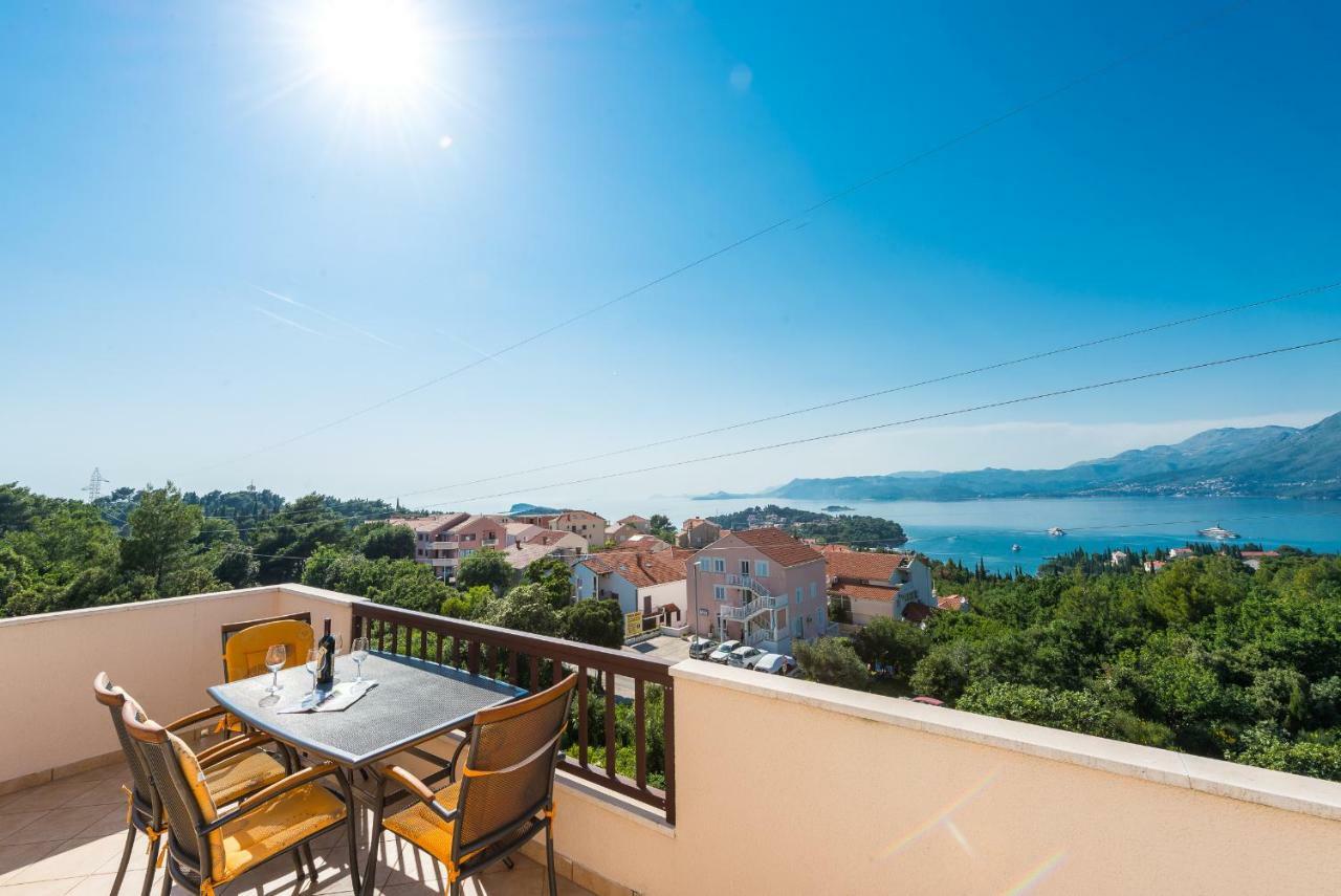 Penthouse With Panoramic View Lägenhet Cavtat Exteriör bild
