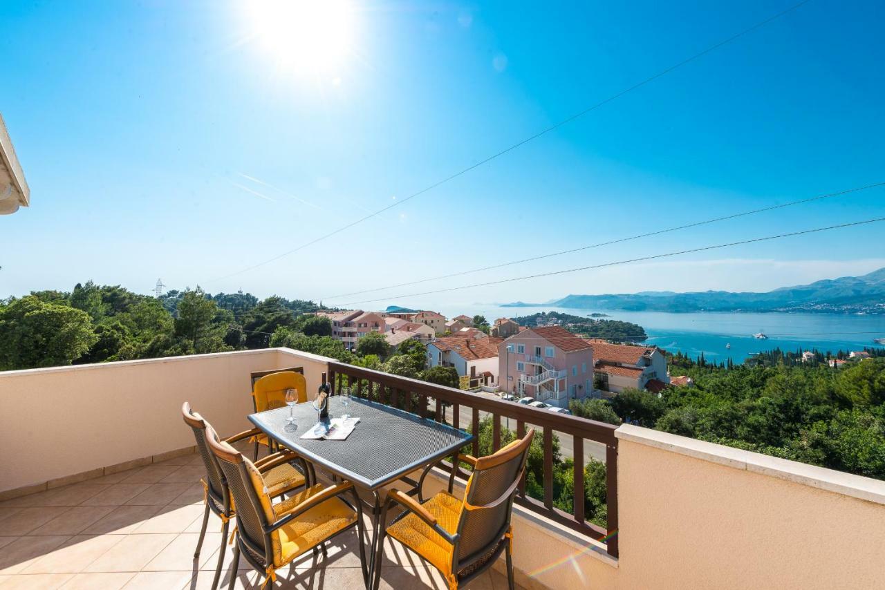 Penthouse With Panoramic View Lägenhet Cavtat Exteriör bild